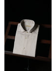 Ugentle Spread Collar Linen Shirt — Neutral