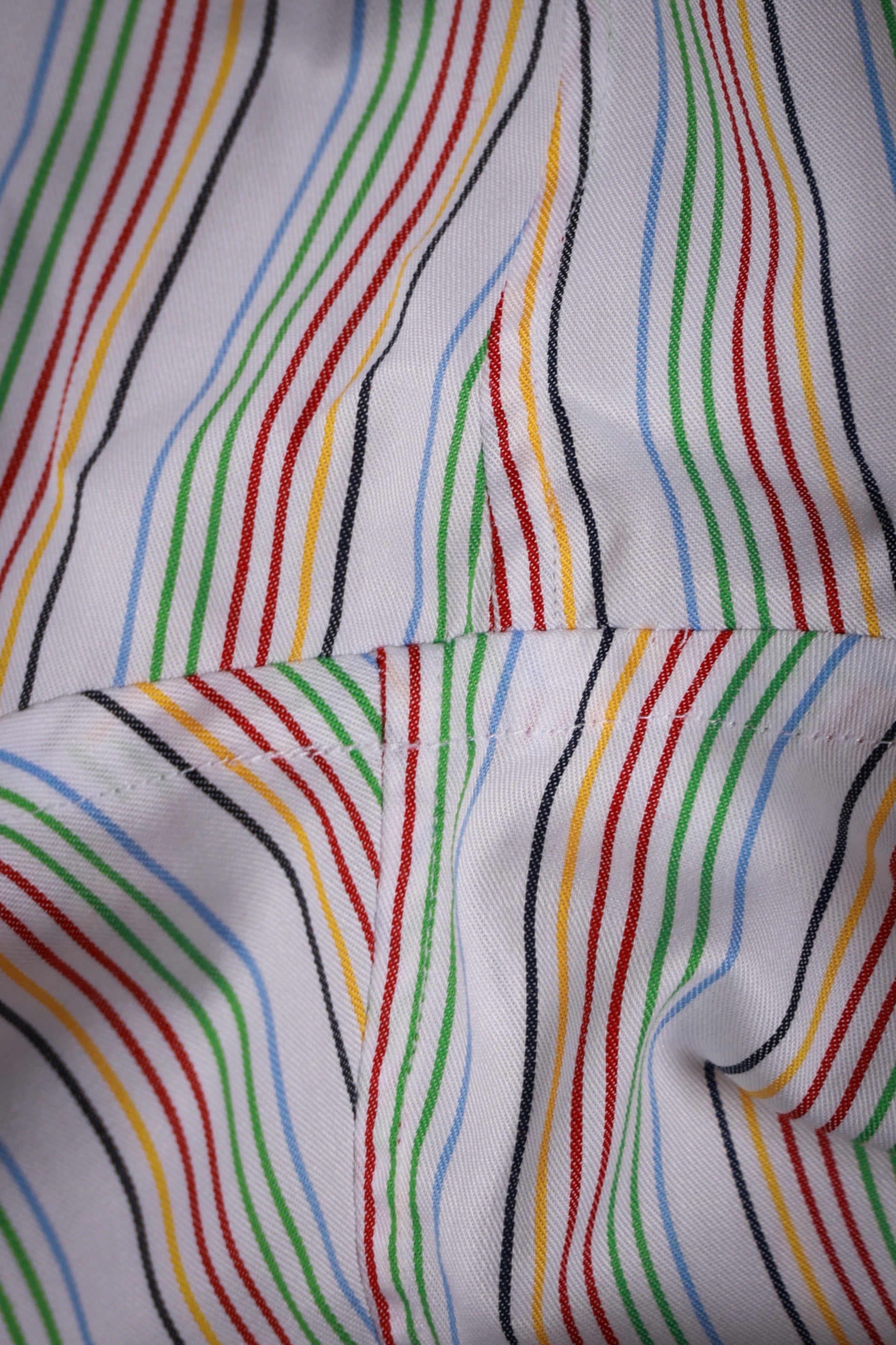 Ugentle Long Point Collar Shirt — Capri Stripe