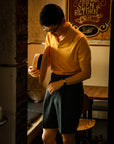 Ugentle Cotton/Cashmere Classic Polo Amber Gold