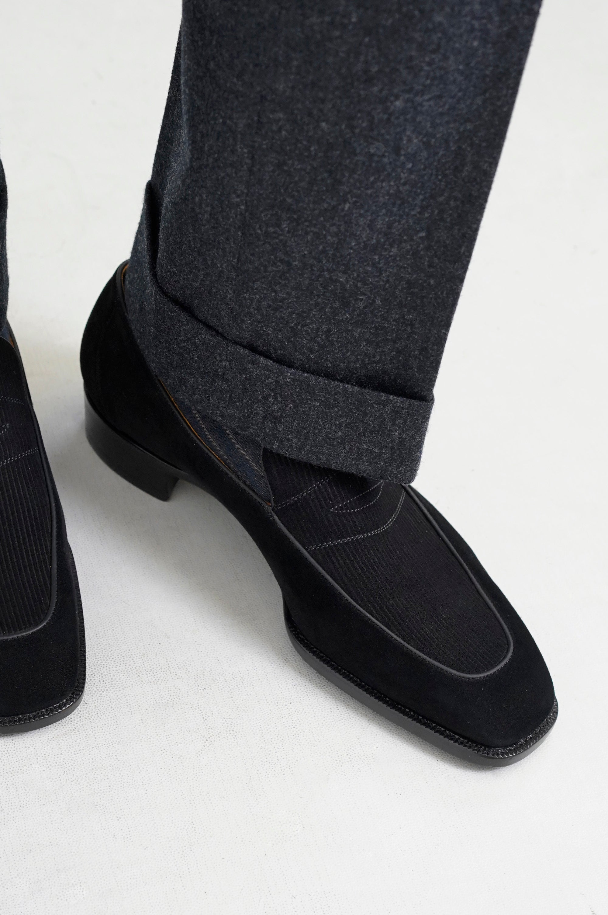 Corduroy Loafers Black