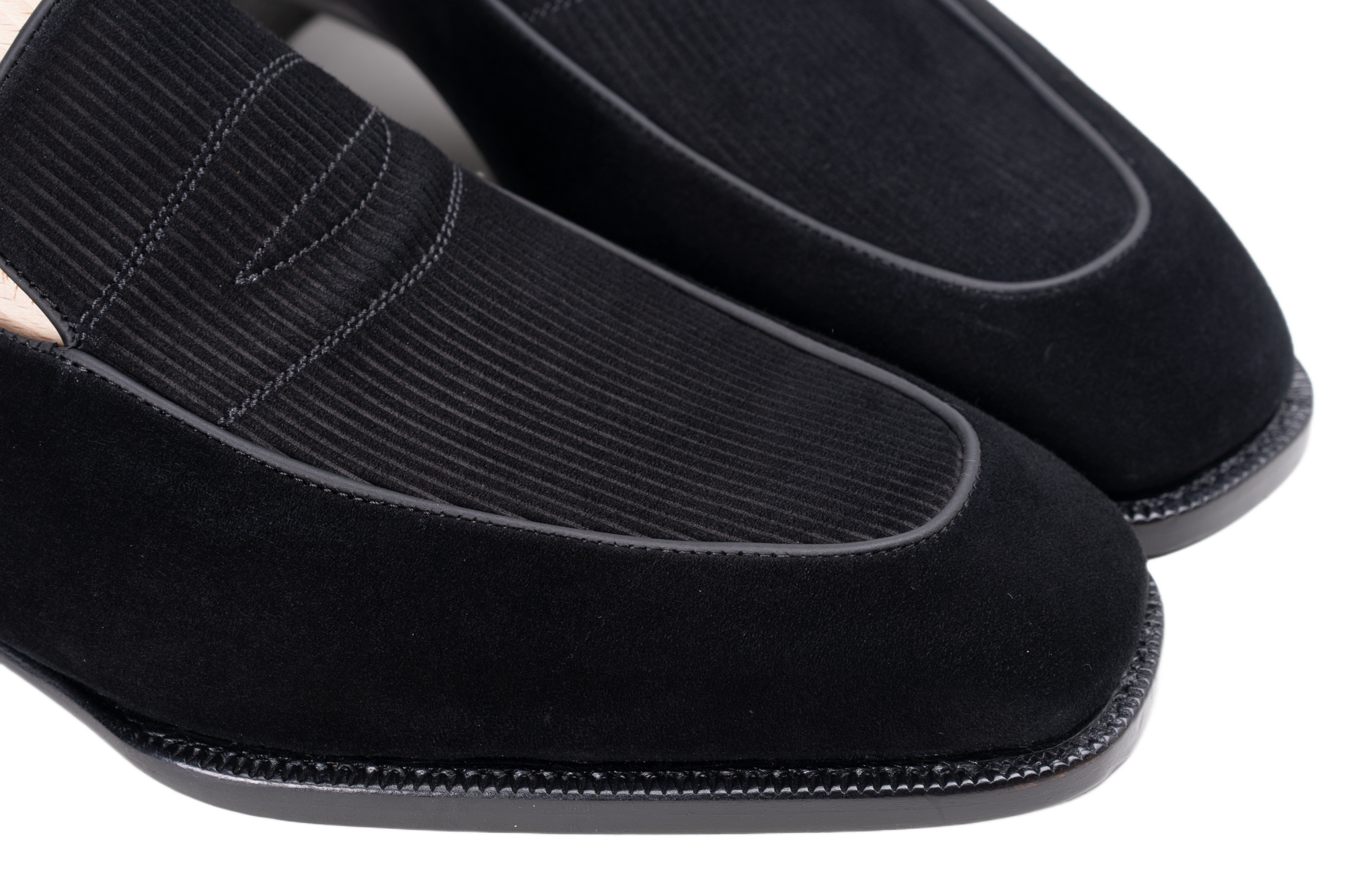 Corduroy Loafers Black