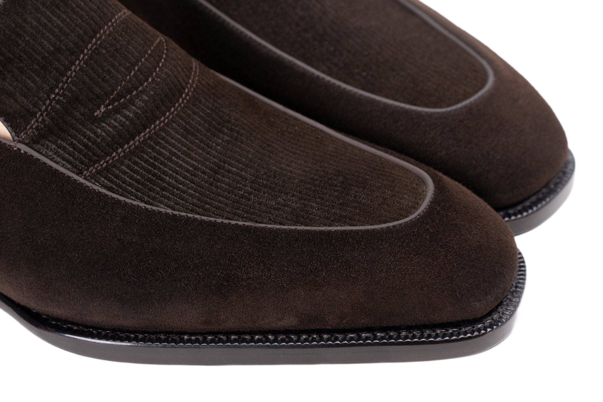 Corduroy Loafers Dark Brown