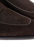 Corduroy Loafers Dark Brown