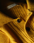 Ugentle Linen/Cotton Knitted Polo Beige Amber Gold