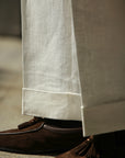 Ugentle Linen Trousers — Off White