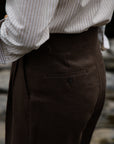 Ugentle Gurkha Linen Shorts — Brown
