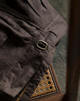 Ugentle Gurkha Linen Shorts — Brown