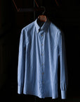 Ugentle Button Down Collar Shirt — Blue Pencil Stripe