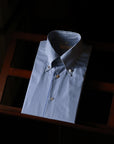 Ugentle Button Down Collar Shirt — Blue Pencil Stripe