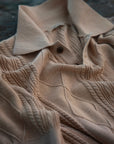 Ugentle Linen/Cotton Knitted Polo Beige