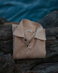 Ugentle Linen/Cotton Knitted Polo Beige