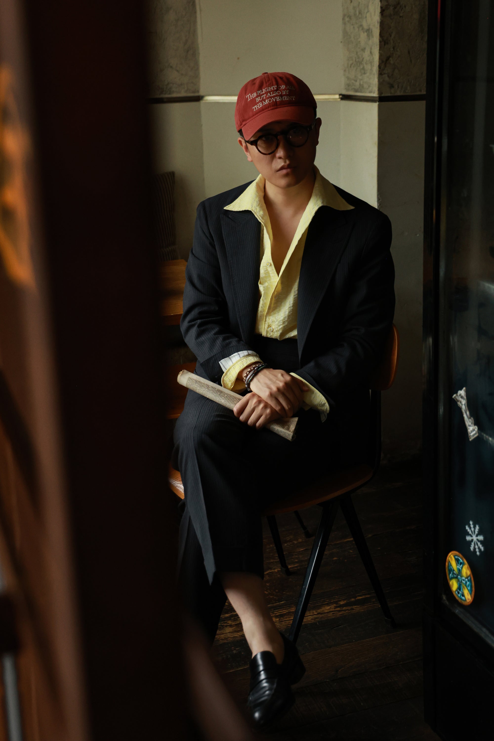 Ugentle One-piece Collar Shirt — Seersucker Lemon