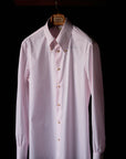 Ugentle Long Point Button Down Collar Shirt — Pink Stripe