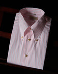 Ugentle Long Point Button Down Collar Shirt — Pink Stripe