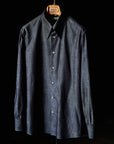 Ugentle Long Point Collar Shirt — Denim