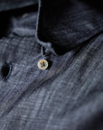 Ugentle Long Point Collar Shirt — Denim