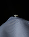 Ugentle Spread Collar Cotton/Silk Shirt — Light Blue Pencil Stripe