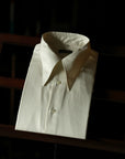 Ugentle Long Point Collar Shirt — Pearl White