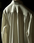Ugentle Long Point Collar Shirt — Pearl White