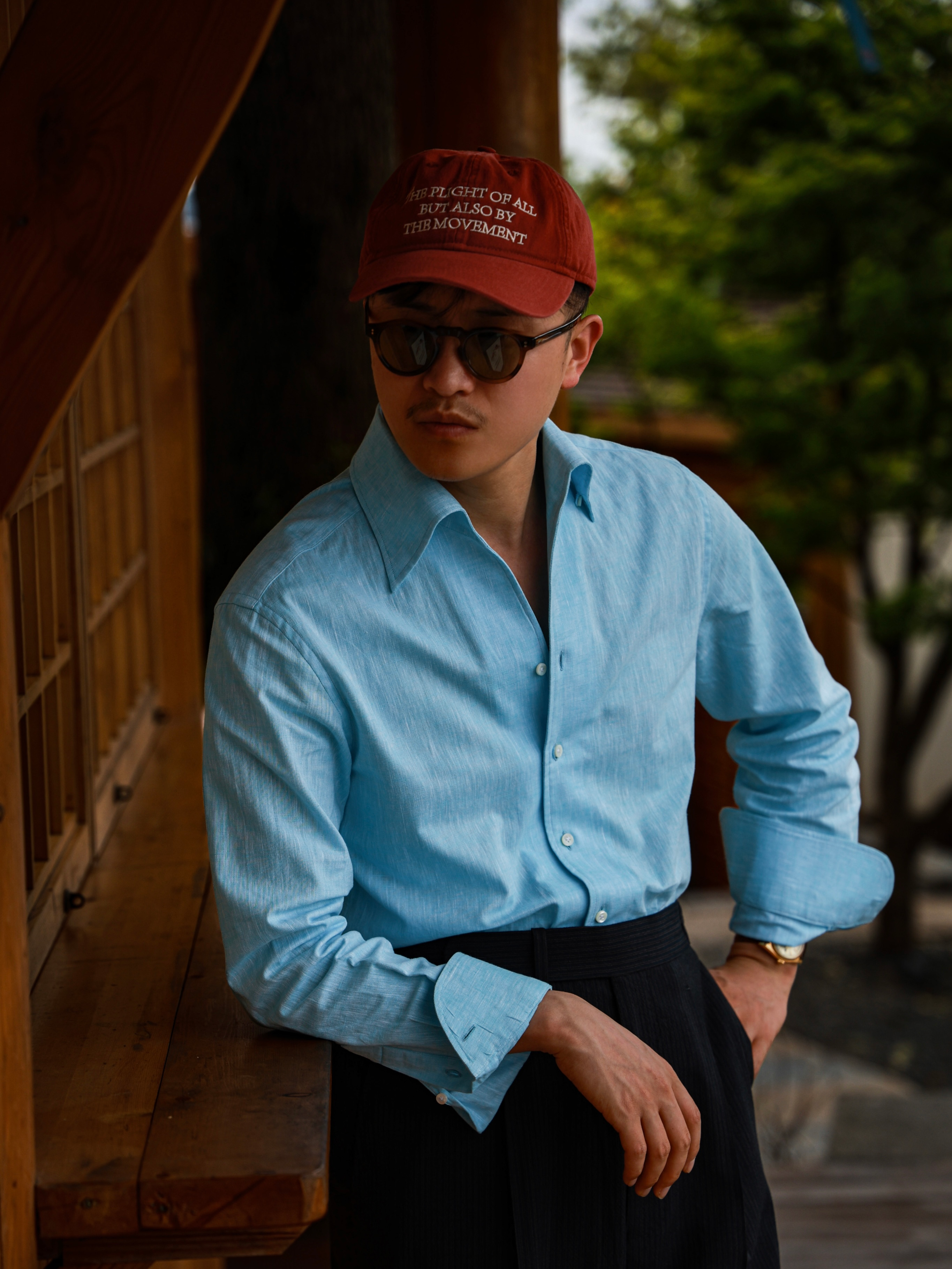 Ugentle One-piece Collar Shirt — Glacier – Yearn Shoemaker
