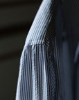 Ugentle One-piece Collar Shirt — Blue Pencil Stripe Seersucker