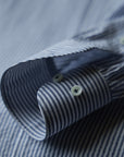Ugentle One-piece Collar Shirt — Blue Pencil Stripe Seersucker