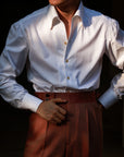 Ugentle One-piece Collar Shirt — White
