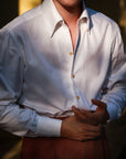 Ugentle One-piece Collar Shirt — White