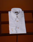 Ugentle Long Point Collar Shirt — Pencil Navy Stripe