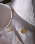 Ugentle Long Point Collar Shirt — Pencil Navy Stripe