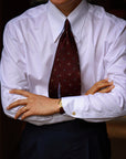 Ugentle Long Point Collar Shirt — Pencil Navy Stripe