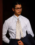 Ugentle Long Point Collar Shirt — Pencil Navy Stripe