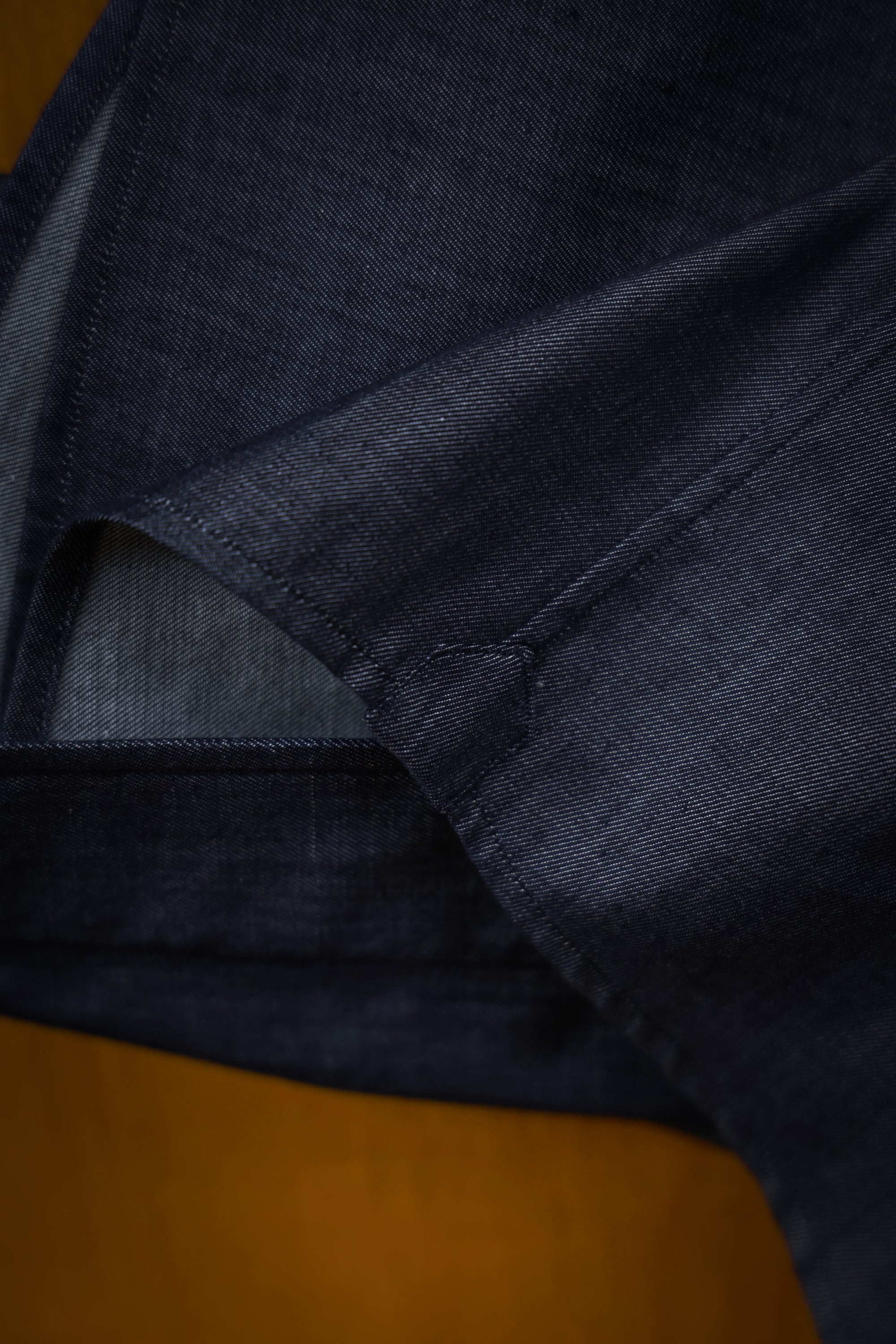 Ugentle One-piece Collar Shirt — Denim