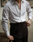 Ugentle One-piece Collar Shirt — Neutral Seersucker