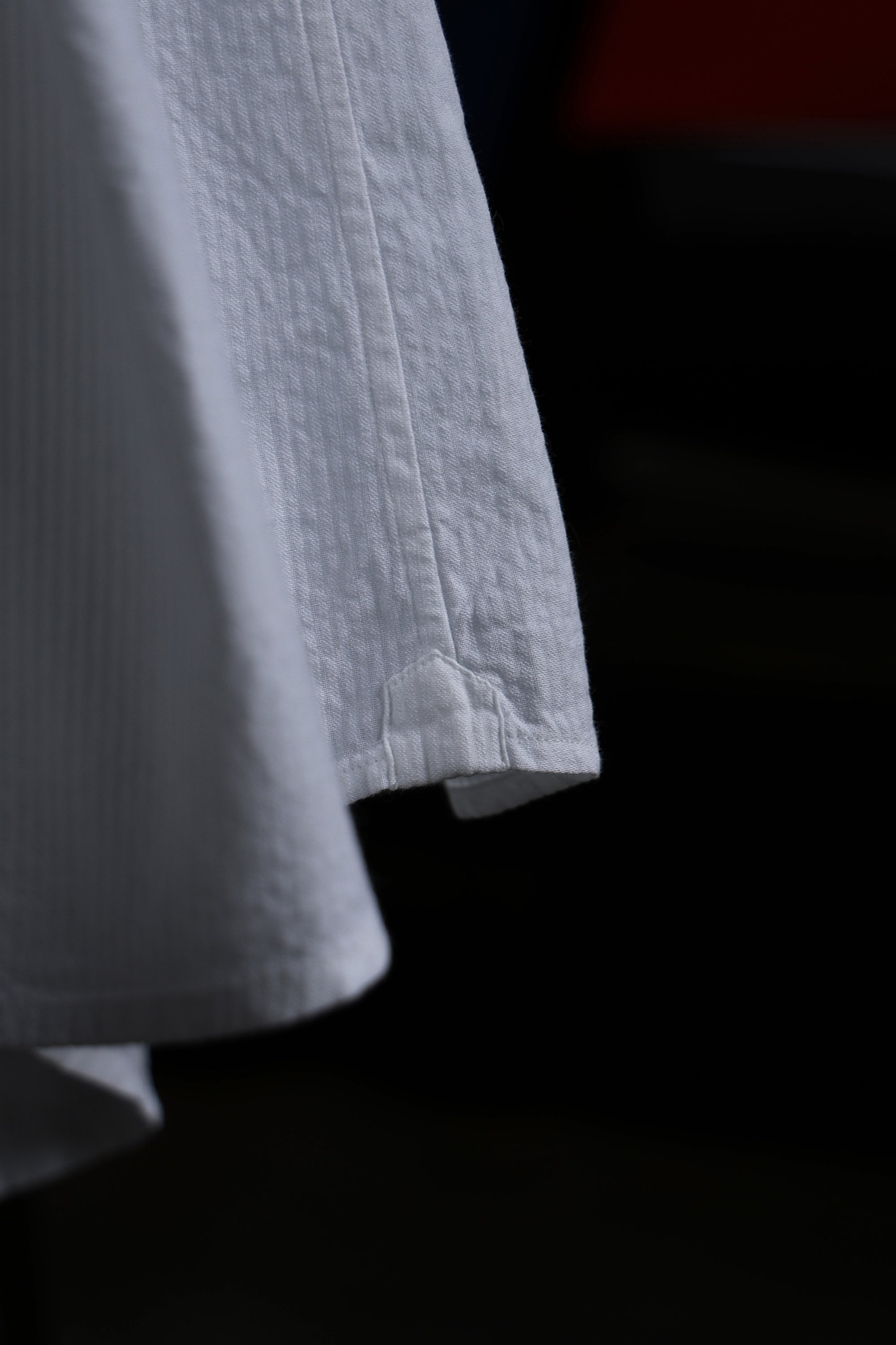 Ugentle One-piece Collar Shirt — Neutral Seersucker