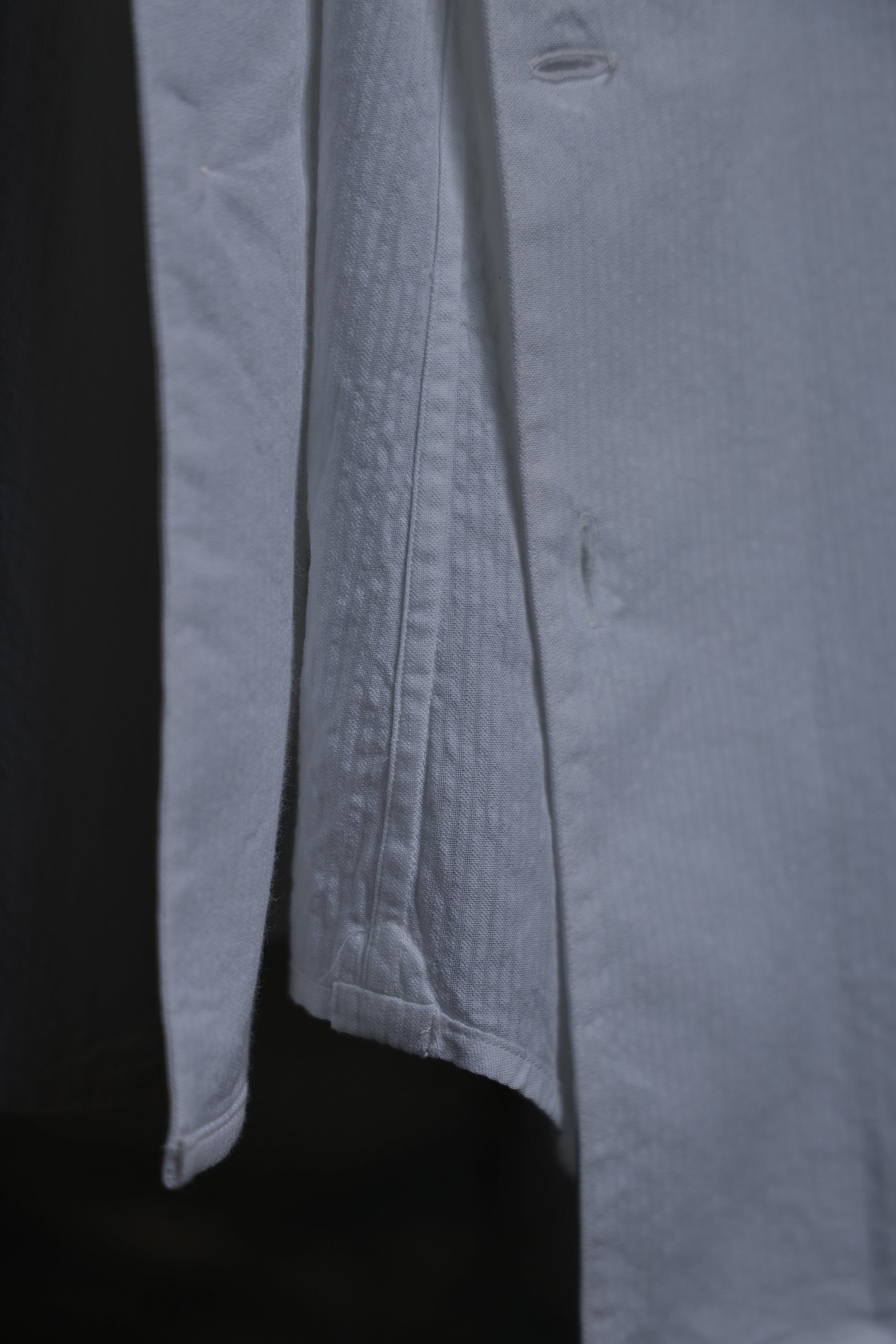 Ugentle One-piece Collar Shirt — Neutral Seersucker