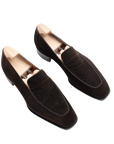 Corduroy Loafers Dark Brown