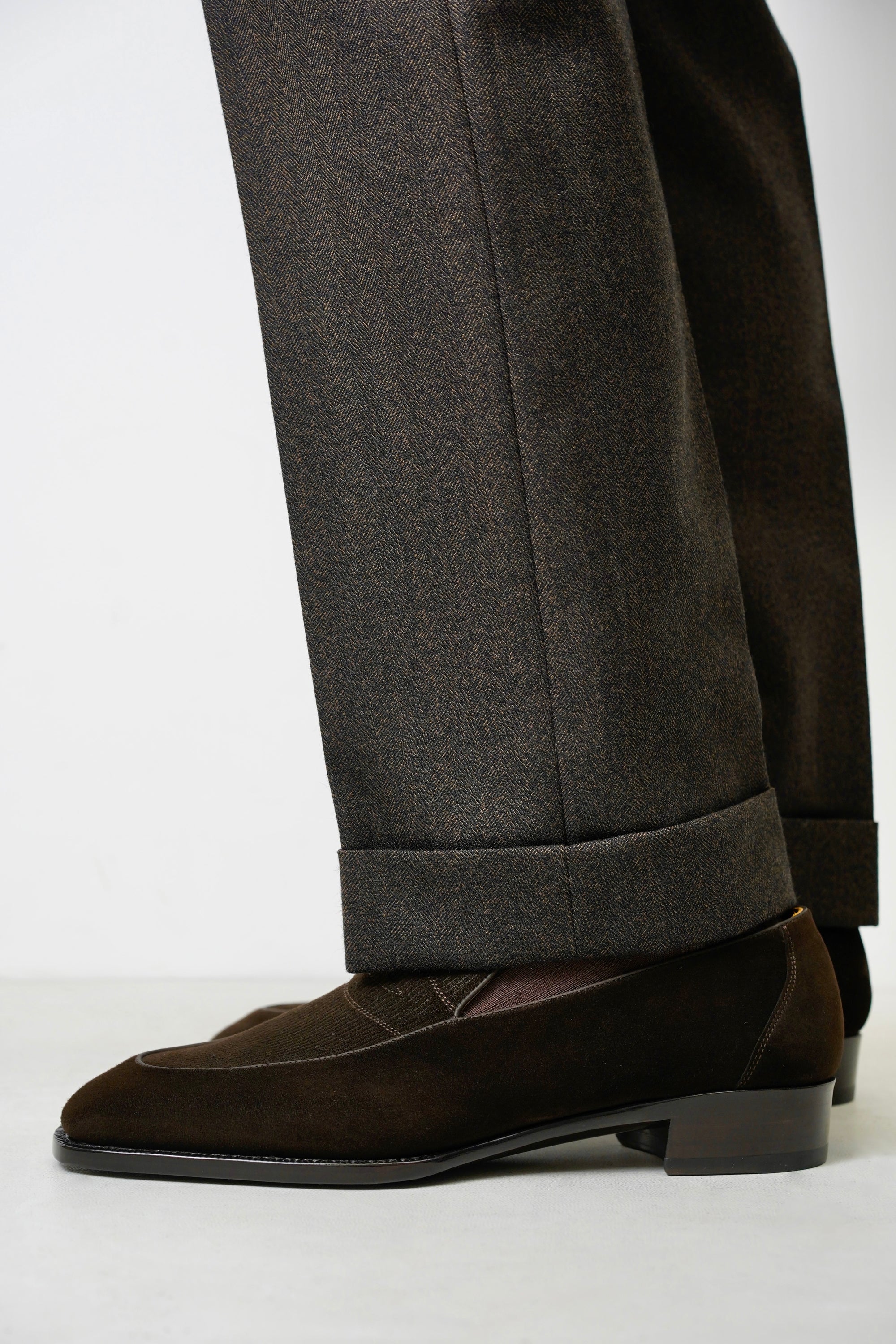 Corduroy Loafers Dark Brown