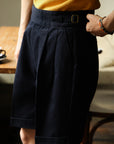 Ugentle Gurkha Shorts — Navy