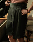 Ugentle Gurkha Shorts — Jungle green