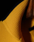 Ugentle Buttonless Cotton Knitted Polo Amber Gold