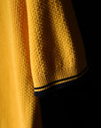 Ugentle Buttonless Cotton Knitted Polo Amber Gold