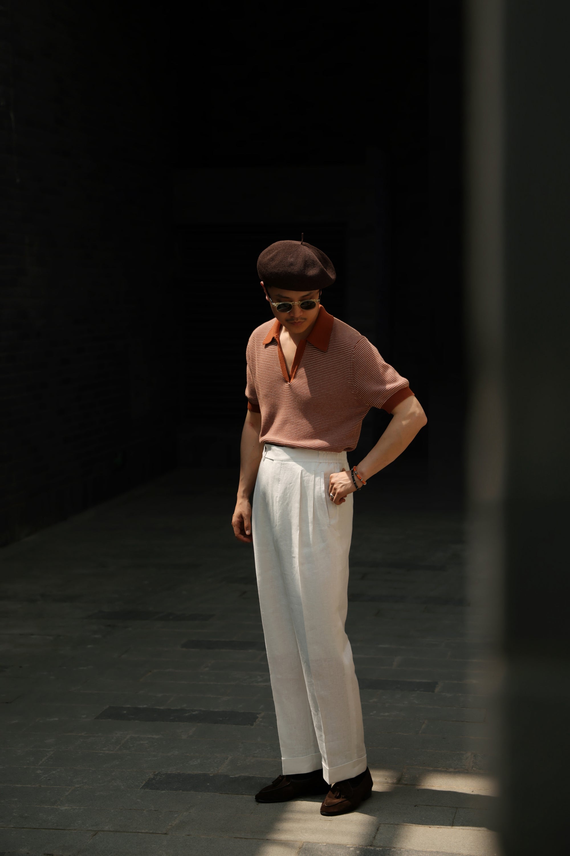 Ugentle Linen Trousers — Off White