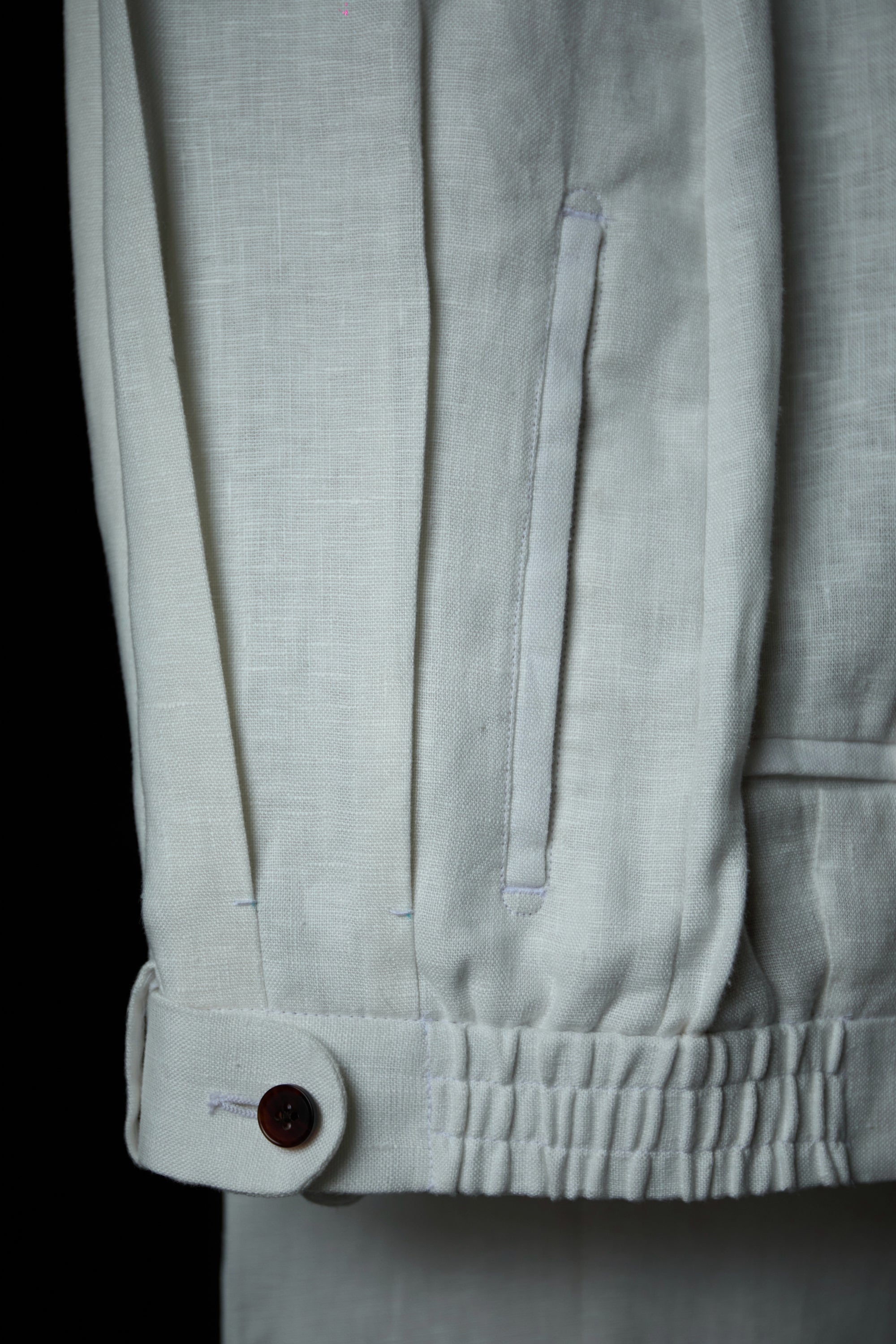 Ugentle Linen Trousers — Off White