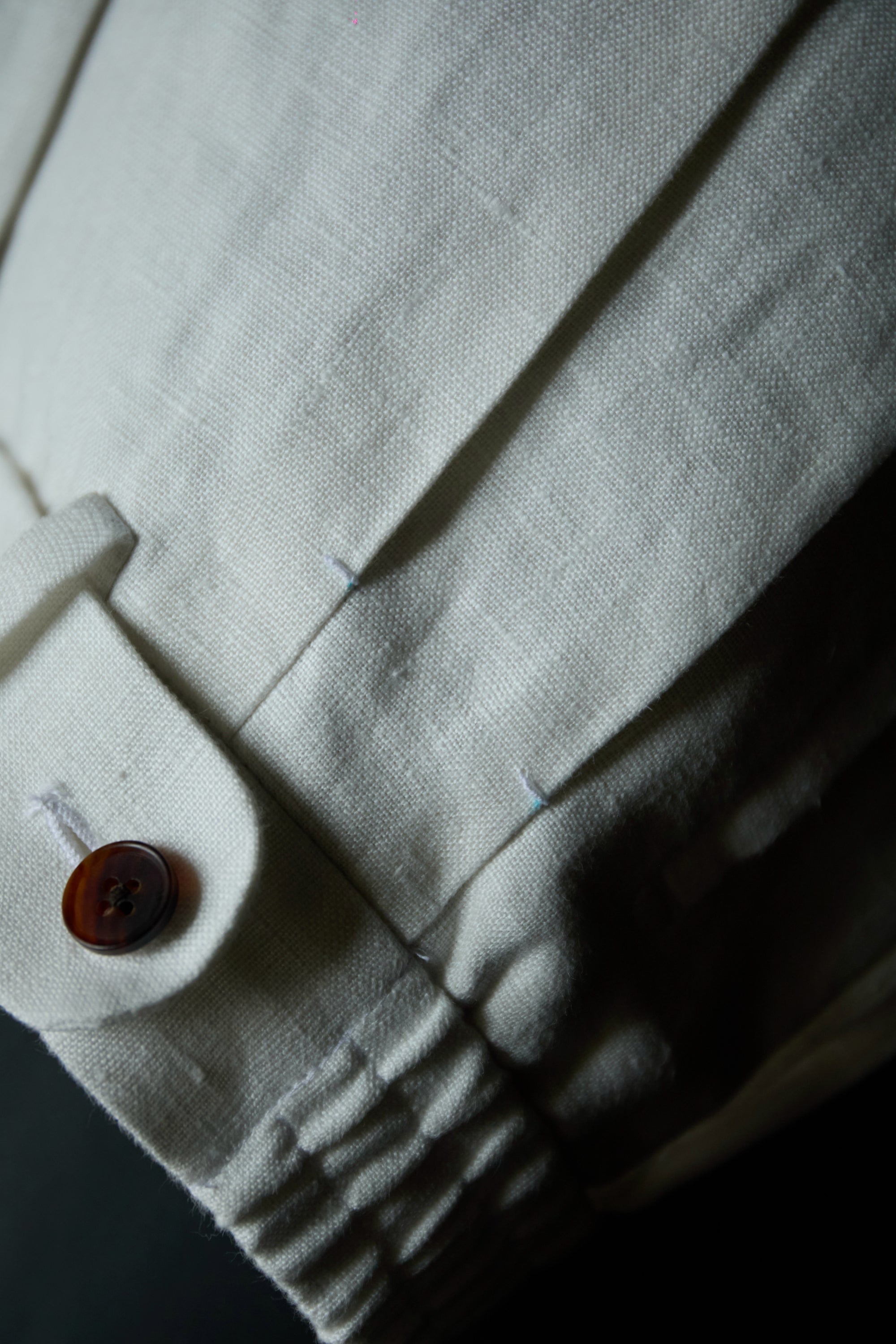 Ugentle Linen Trousers — Off White