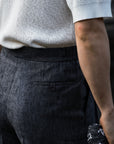 Ugentle Linen Shorts — Denim