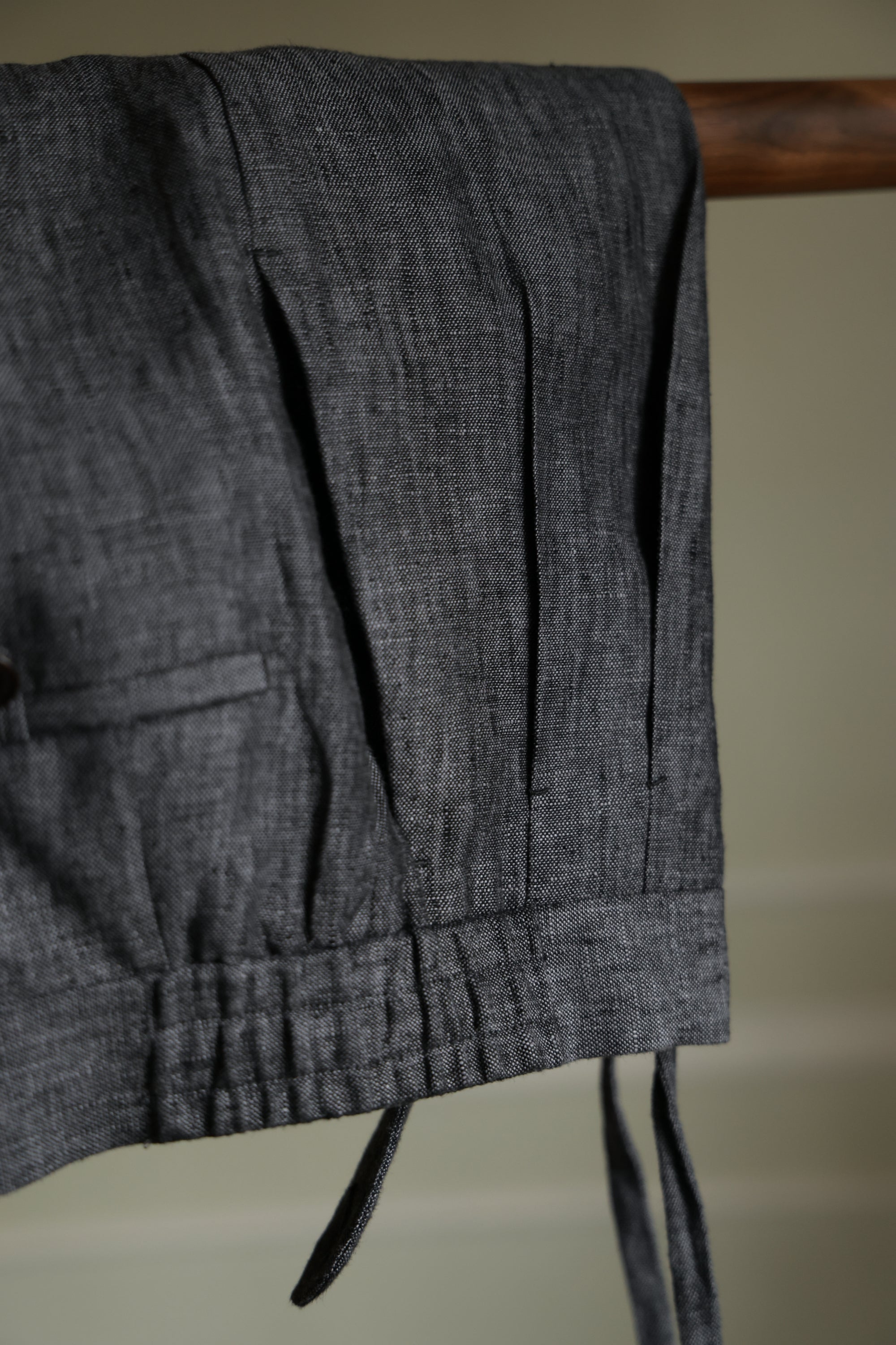 Ugentle Linen Shorts — Denim