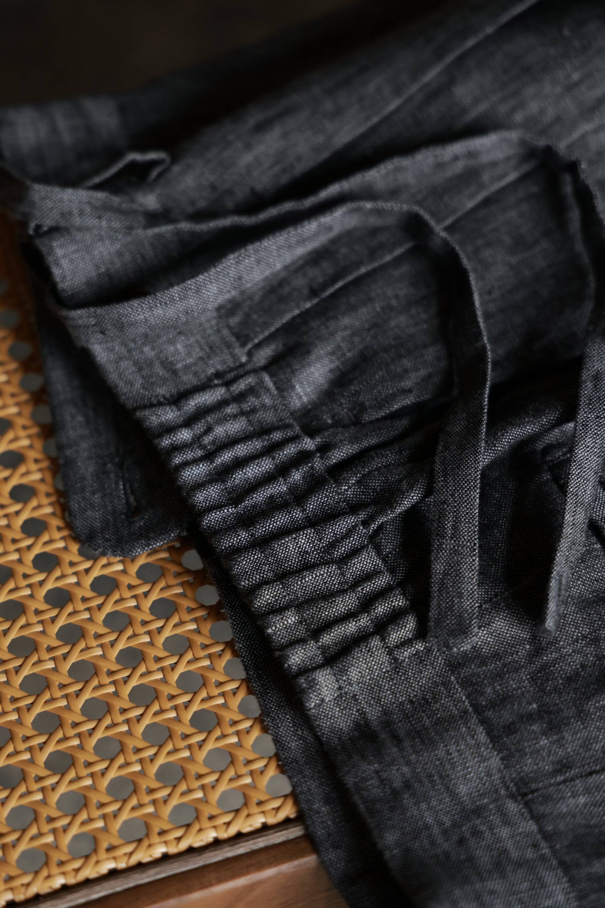 Ugentle Linen Shorts — Denim