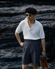 Ugentle Linen Shorts — Denim