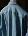 Ugentle One-piece Collar Shirt — Washed Denim